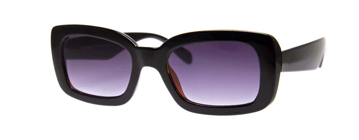 Rounded Rectangle Black Sunglasses