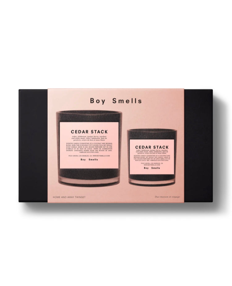 BOY SMELLS CEDAR STACK HOME AND AWAY TWIN SET