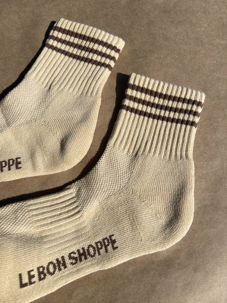 Short Striped Socks in Daisy
