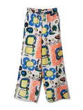 Clo Trousers in Abstract Print