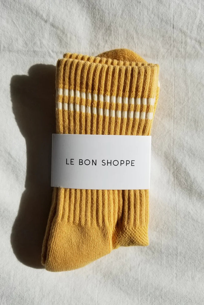 Striped Socks in Butter