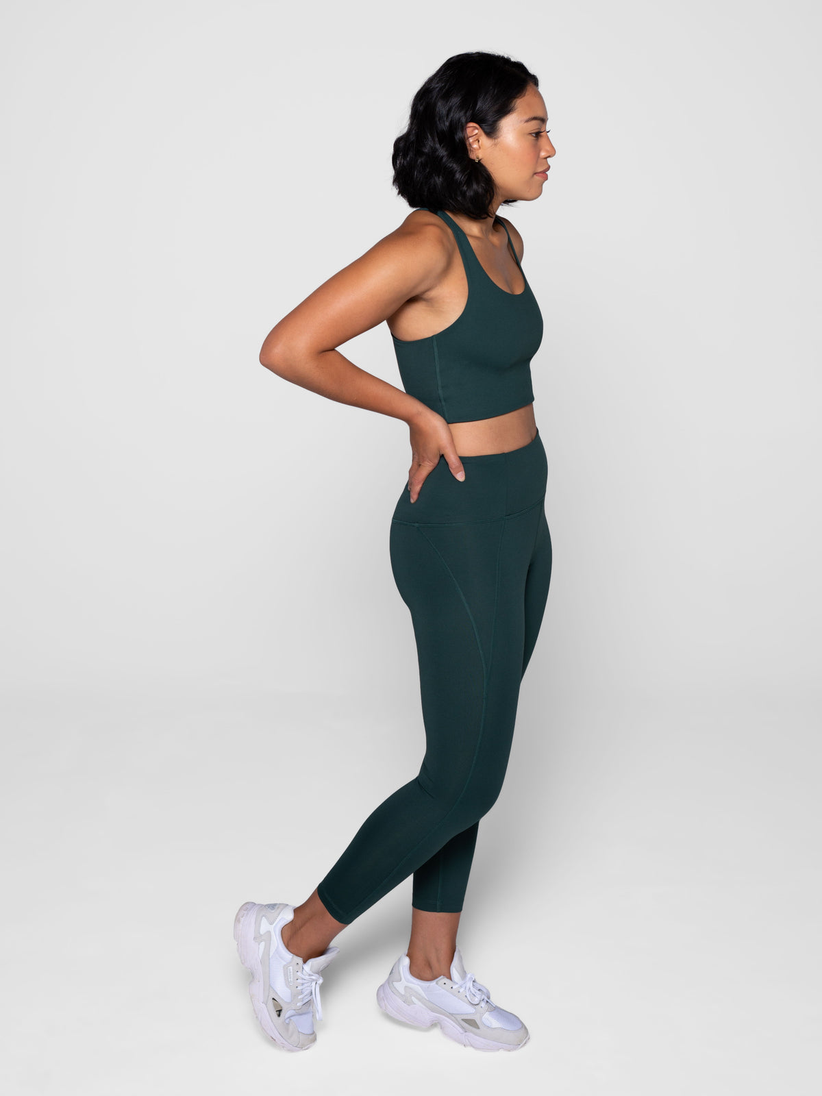 28.5 High Rise Classic Compressive Leggings in Moss