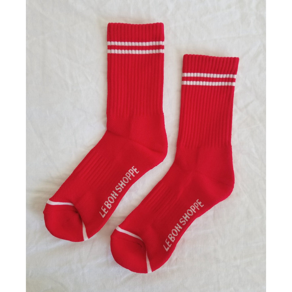 Striped Socks in Red