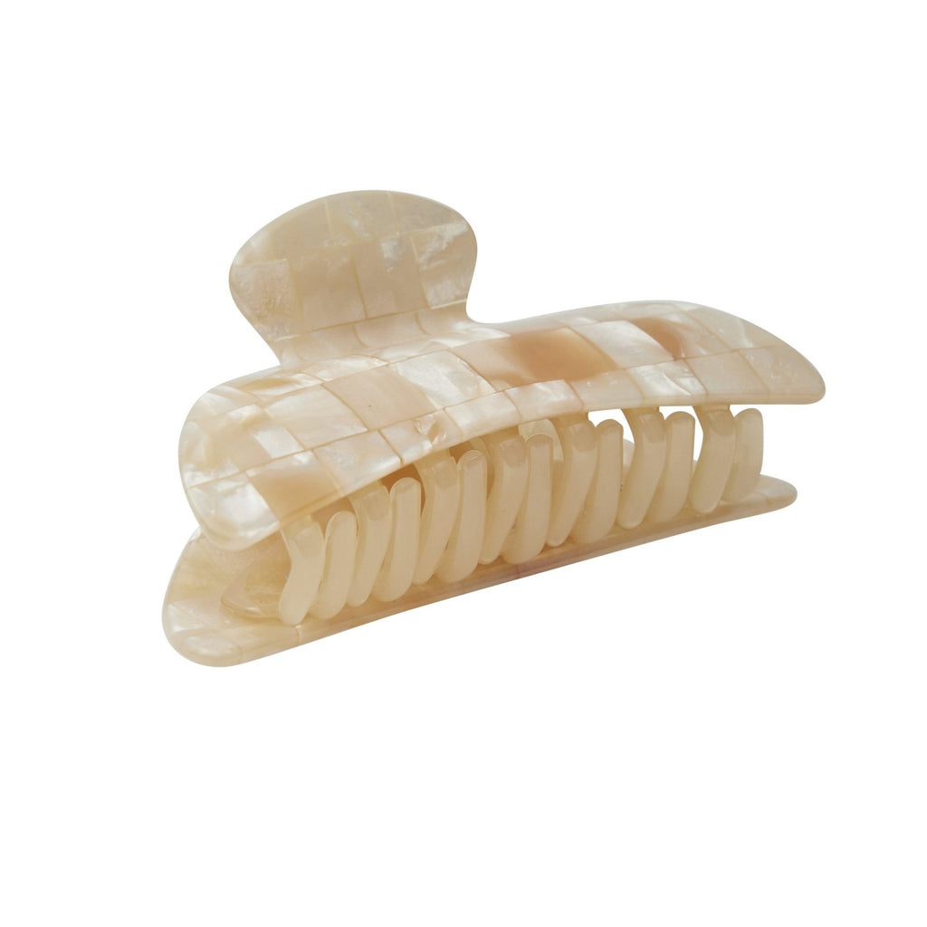 Midi Heirloom Claw in Seashell Checker
