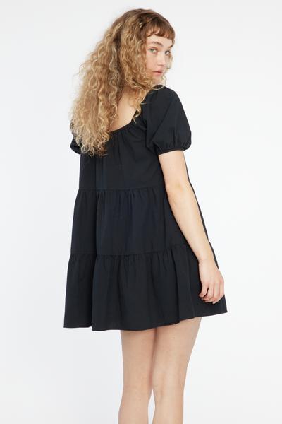 Playa Mini Dress in Tar Black