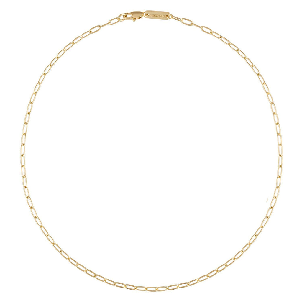 Petite Oval Link Necklace in Gold 16" or 18"