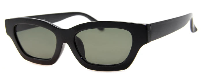 Black Rectangle Cat Eye Sunglasses